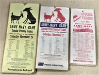 (3) Army - Navy Football Excursion Broadsides