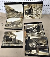(6) Dalmatia Pa. RR Photos, some damaged