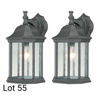 2x NEW Outdoor Lanterns in Matte Black