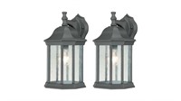 2x NEW Outdoor Lanterns in Matte Black