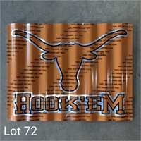 Texas Longhorns Metal Sign, 22 3/4 X 17 5/8 Inch