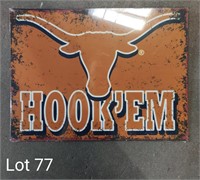 Texas Longhorns Metal Sign, 11 3/4 X 15 3/4 Inch
