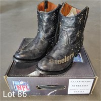 NEW NFL Pittsburgh Steelers Womens Leather Boots