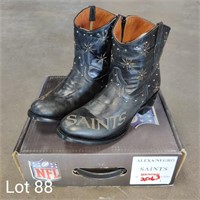 NEW NFL New Orleans Saints Womens Leather Boots