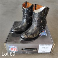 NEW NFL San Francisco 49s Womens Leather Boots