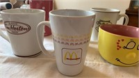 Vintage McDonalds, Tim Horton and Assorted Coffee
