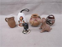 6 PIECE INDIAN POTTERY LOT