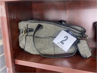 Gray Herringbone Large Bag (U230)