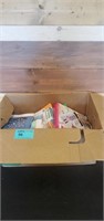 Box lot of miscellaneous toys & school supplies