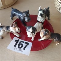 (5) Bisque Dog Figurines (U234)