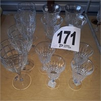 (3) Sets of (4) Each Crystal Glasses (U234)