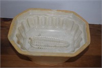 Antique Stoneware Yellow Ware Butter/Pudding Mold