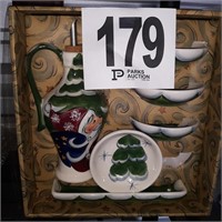 New Hand Painted Olive Oil Dipping Set (U234)