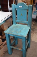Painted Wood Counter Height Chair