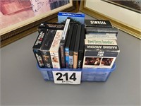 (12) VHS Tapes & (5) DVD's (U235)