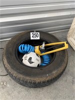 Dunlap P215/70R15 Tire, Hose, Sprinkler, Nozzle