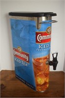 Metal "Community" "Bunn" Iced Tea Dispenser w/ Lid