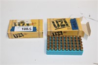 Two Boxes of UZI 9mm Low Velocity Ammo