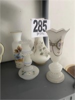 (4) Piece Frosted Glass Vases (U238)