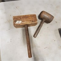 2 Wooden Hammers
