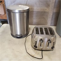 Small Garbage Can, 4 Slice Toaster