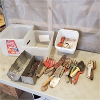 Garden Tools, Plastic Bins