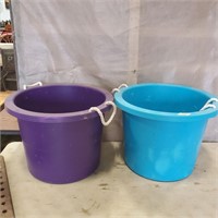 17"H Plastic Buckets