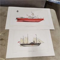 Boat Prints,22"x13"