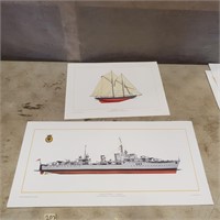 Boat Prints 25"x12"
