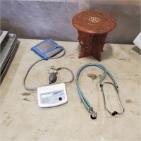 Blood Pressure Monitor,  Stethoscope