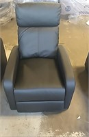 Black leather reclining chair