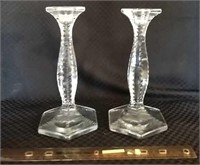 Pair of candle stick holders