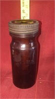 Vintage Amber jar