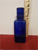 Cobalt Blue Glass John Wyeth & Bros Tonic Bottle