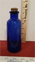 Vintage Cobalt Blue WM.R.Warner & Co Glass Bottle