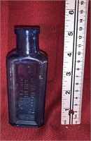 Vintage Cobalt Blue Keasbey & Mattison Co Bottle