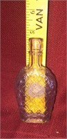 Vintage Lavender Sea Glass Liquor Bottle