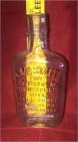A.M. Smith 1/2 pint glass liquor bottle-See Detail