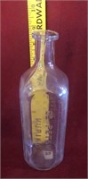 Vintage Glass Tonic Bottle - See Details