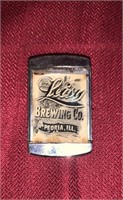 Leisy Brewing Co Peoria, IL match holder