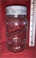 Vintage Canadian Jewel Glass Jar