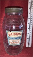Old Hickory Vintage Glass Peanut Butter Jar