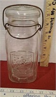 Vintage Acme Glass Jar with lid