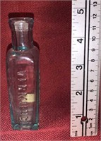 Vintage Vermifuge Glass Bottle - See Details