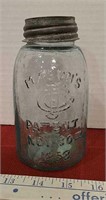 Mason’s Patent Nov 30, 1858 bottom of jar says