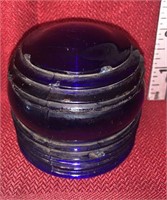 Cobalt Blue Glass Insulator - Chipped