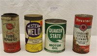 4 ADVERTISING OIL CANS