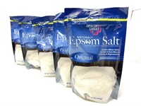 (5) bags natural epsom salt 1 pound each
