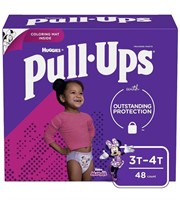 Huggies Pull-Ups, Girls Training Pants, 3T-4T, 48