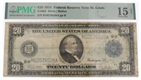 1914 Large $20 Federal Reserve Note